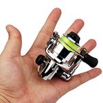 Urisgo Mini Spinning Reel Pocket Aluminium Alloy Fishing Tackle Small Spinning Reel for Carp Bass Trout Freshwater Saltwater Fishing