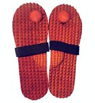 INDIGENOUS Wooden Acupressure Massager Khadau Health Care Slippers for Acupuncture or Acupressure Therapy/Therapeutic/Great Relaxing Slippers for Both Men and Women (Size-8)