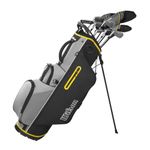 WILSON Men's Ultra HL Golf Club Set with Stand Bag Golf Complete Set Iron Wood Driver Bag (Left/Standard Length, with Steel Shaft)