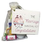 Bridal Shower Gift. Mr and mrs. Just Married. Wedding Marriage Survival kit. Keepsake Card and Gift. Bride & Groom, Congratulations, newely wed Gifts on Your Wedding