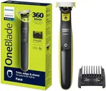 Norelco Philips OneBlade 360 Hybrid Face, Electric Beard Trimmer and Shaver, with 360 Blade Technology, 1x 360 Blade for Face, 5in1 Adjustable Comb, Model QP2724/90