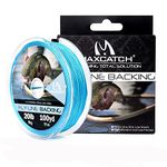 Maxcatch Braided Fly Line Backing for Fly Fishing 20/30lb 100yards (White, Yellow, Orange, Pink, Purple, Green,Black&White, Black&Yellow) (Blue, 20lb,100 Yards)