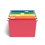 Staples Hanging File Folders, 1/5-Cut Tab, Letter Size, Includes Tabs & Paper Inserts, Perfect for Home, Office, Classroom, 25-Pack, Assorted Colors