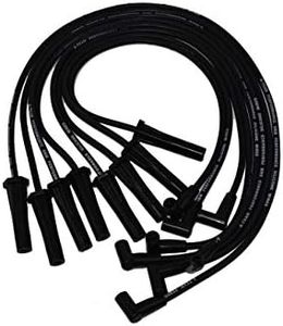 A-Team Performance Silicone Spark Plug Wires Set Compatible with GMC Chevrolet BBC Big Block Chevy Straight Boot Wires 396 402 427 454 502 572 8.0mm Black