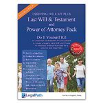 LegalPath® Double Essential Will Kit Plus - Double Pack for Two People - Last Will and Testament & Power of Attorney Do-It-Yourself Kit. Really Simple to Complete with Comprehensive Guides