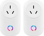 2Pack Smart Plug Socket Wi-Fi Outlet Compatible with Amazon Alexa Echo and Google Home IFTTT，Wireless and Remote Control via App to Turn Your Devices On and Off Anywhere with Timing Function