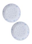 Corelle Provincial Blue Glass Dinner Plate Pack of 2, 26CM, Multicolor