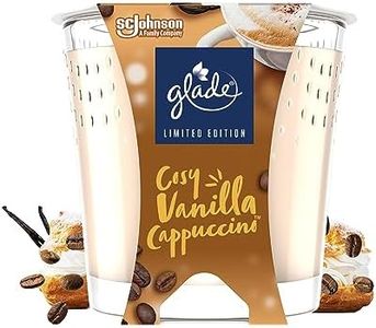 Glade Brise Cosy Vanilla Cappuccino - Velas perfumadas con aceites esenciales (6 unidades de 129 g)