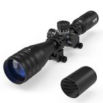 UUQ 4-16X44AO Rifle Scope for Hunting,SFP,Locking Turret,Red/Green Illumination, Mil-dot Reticle, Front Parallax Adjustment, Fits 20mm Free Mounts - Long Range Optics for Airgun, Airsoft, Pellet Gun