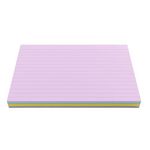 Silvine Luxpad Revision A6 Flash Cards - Lined (100 Cards) Assorted Colours, 6x4