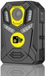 Defender 4K UHD 128gb, Professional Body Camera 4k 2160x3840 UHD, 128GB Internal Memory Card, Night Vision | Body Cam, Body Worn Camera, Body Cameras EIS, WIFI and GPS - Klick Fast Shoulder harness
