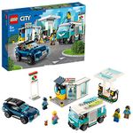 LEGO 60257 City Nitro Wheels Service Station Building Block Set With Suv, Camper Van And Surfboards, Car Toys For Kids - Multicolor