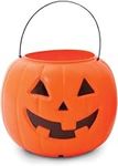 Halloween Pumpkin Jack O' Lantern Candy Bucket (Orange)