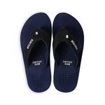 ORTHO CLUB Men slippers with arch support |soft comfortable stylish and anti skid Men's Flip-Flops & Slippers in exciting color | Styles | Regular USe (NAVY BLUE, 7)