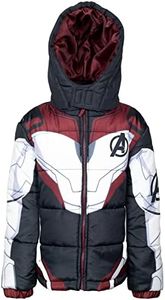 Marvel Avengers Endgame Quantum Realm Suit Big Boys Zip Up Winter Coat Puffer Jacket Red/White/Black 14-16