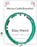 Funny Unique Inspirational Gifts for Women Morse Code Bracelets for Her Daughter Mom Wife Best Friends Soulmate Female Valentines Day Mother's Day Birthday Jewelry Cute Adjustable