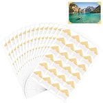 360pcs/15 Sheets Photo Corner Stickers, Self-Adhesive Scrapbook Picture Mounting Corners for Scrapbooking Album Memory Book DIY Journal (Gold)