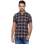 Spykar Men's Slim Shirt (8907966627901_Yellow M)