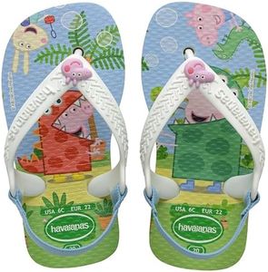 Havaianas Unisex Baby Peppa Pig Sandal, White, 8 UK Child