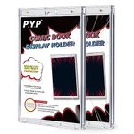 2ct Magnetic Comic-Book Display Cases - Crystal Clear One Touch Comic Book Holders, UV Protection Comic Book Slab Protectors, Premium Wall Mountable Comic Book Protective Holders, Fits Most Comics