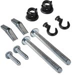 Swivel Hook Hangers, Multi-Functional for Hanging, Screws and Anchors Included, 2 Sets Per Pack,Black