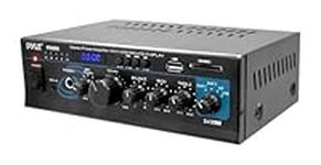 Pyle-Home Stereo Power Amplifier with 2 x 120W USB/SD Card Readers PTAU55