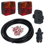 AB Tools Trailer Light Wiring Kit - Small Lights, Plug, Junction Box, 5m Wire, Terminals