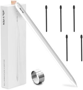 V-Pen EMR Stylus Remarkable 2 Pen Replacement with Digital Eraser + 5 Tips | 4096 Pressure Level Sensitivity & Palm Rejection | Digital Pen Marker Plus Compatible Kindle Scribe & Tablet Pen | White