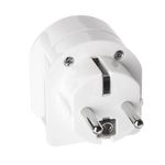 Ceptics SA-EU South Africa to Europe Schuko Grounded Plug Adapter (250V - Max 13A)