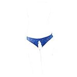 KHUFUZI Women's Sexy Lace Lingerie Panties Sleepwear Gift for Girlfriend (Blue)