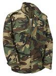 M65 Military Field Jacket with Removable Quilted Inner Liner-Woodland Camouflage (3XL)