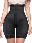 Sonryse TR73ZF High Waisted Shorts FUPA Control Shapewear for Women Chores Fajas Colombianas Reductoras y Moldeadoras para Mujer Black XL