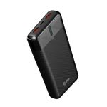 pTron Dynamo Surge 20000mAh 22.5W Fast Charging Power Bank, Supports VOOC/Wrap/Dash USB Charging, 20W PD Fast Charging, 3 Outputs, 1 Input & Multiple Layers of Protection (Black)