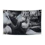 Arnold Schwarzenegger Flag 3x5 Feet Banner Funny Flags for Room With Bass Groments for College Dorm Room Decor