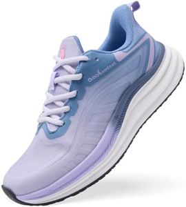 Women's Orthopedic Arch Support Walking Shoes: Comfort Achilles Tendonitis Pain Relief Plantar Fasciitis Heel Spur Road Running Shoes, Slip On Warehouse Working Gowalk Fashion Sneakers Purple Size 7
