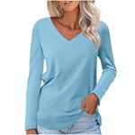 Dressy Tops to Wear with Jeans Navy Long Sleeve Top Women Tops Cotton Shirts for Women UK Womens Tops Size 14 UK Long Sleeve T Shirts Women Cotton Long Tops Top Women Cotton Tops for Women UK