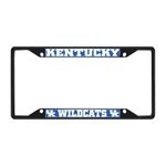 FANMATS 31259 Kentucky Wildcats Metal License Plate Frame Black Finish