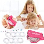 Hair Bedazzler Kit with Rhinestones, Glam Collection Hair Gems for Girls,Come with Glam Styling Tool and 180 Gems - Load, Click, Bling! Hair, Fashion, Anything! (Pink)