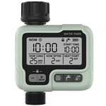 Kazeila Digital Water Timer, Sprinkler Timer Programmable with Rain Delay, Garden Hose Timers for Watering with Large LCD Display, Manual Irrigation Mode, IPX5 Waterproof for Garden Lawn Patio Farm