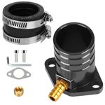 YOXUFA Performance Racing Intake Pipe Inlet Manifold Adapter Kit for Predator 301cc 420cc 459cc GX340 GX390 GX270 11Hp 13Hp Engine VM34 Carburetor Chinese Mini Bike Go Kart Lawnmower Parts Black