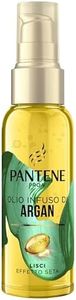 Pantene Pro-V Olio Capelli Con Olio di Argan, Ideale Per I Capelli Crespi E Opachi, Lisci Effetto Seta, Nutriente Quotidiano, Senza Risciacquo, 100 ml