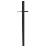 Design House 501817 80-Inch High by 3-Inch Diameter Lamp Post, Black Finish