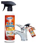 Ozxiee tap & Shower Cleaner spray (450ml) Removes Hard Water Scaling from Bathroom Taps, Tiles, Sink & Kitchen Fittings I