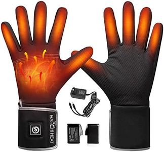 Heated Gloves Liners, Rechargeable Electric Battery Breathable Gloves Liners for Men Women, Winter Heated Thin Gloves