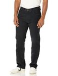 Dockers Mens Straight Fit Jean Cut All Seasons Tech Pants (Standard and Big & Tall), (New) Beautiful Black - Corduroy, 36W x 32L