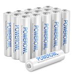 POWEROWL AAA Rechargeable Batteries 16 Pack, Rechargeable AAA Batteries 1000mAh High Capacity 1.2V NiMH Low Self Discharge Rechargeable AAA Battery