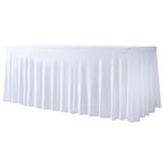 Spandex Table Skirts white for Rect