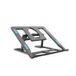 Deean Laptop Stand/Laptop Holder Riser/Computer Tablet Stand 6 Angles Adjustable Ergonomic Foldable Portable Desktop Holder Made with ABS Plastic Compatible with MacBook & All Other Notebook