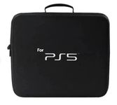 New World Storage Bag for PS5 PlayStation 5, Carrying Case for PS5, Travel Bag for PS5 for Disc and Digital Both Model- Black