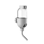 500ml Pet Water Bottle for Cage Crate Non-Drip Water Dispenser for Small Animal Rabbit Bunny Guinea Pig Chinchilla Ferret Squirrel Hedgehog (Grey, 500ml)